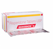 A box and a strip of Risperidone 3mg Generic Tablets
