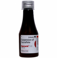 A bottle of Sucralfate  1g/5mL Generic Suspension 100ml 