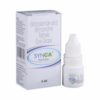 A box and a bottle of Brinzolamide (1% w/v) + Brimonidine (0.2% w/v) Generic Eye Drops