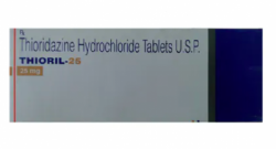 A box of Thioridazine  25mg Generic Tablets