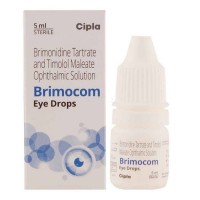A box and a eye drop bottle of generic brimonidine and timolol maleate ophthalmic solution