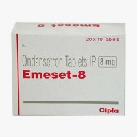 A box of generic ondansetron  8 mg Tablets