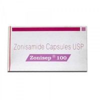 A box of generic Zonisamide 100mg tablets 