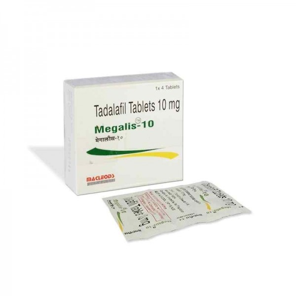 A box pack and a strip of generic Cialis 10mg Tablets - Tadalafil