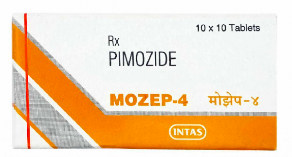 A box of Pimozide 4mg Generic Tablets