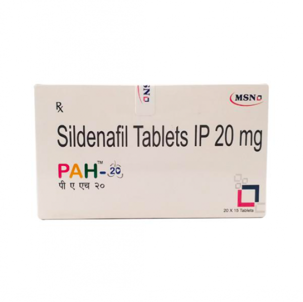 A box of Sildenafil 20mg Generic Tablets