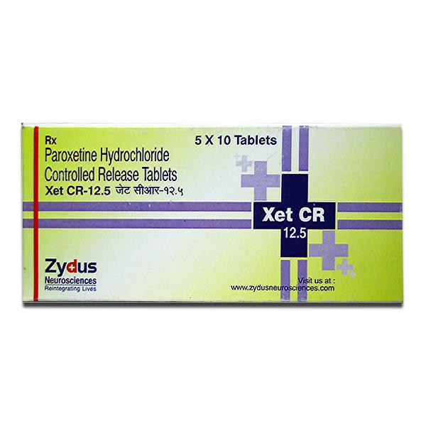 Box of generic Paroxetine Hydrochloride 12.5mg tablets