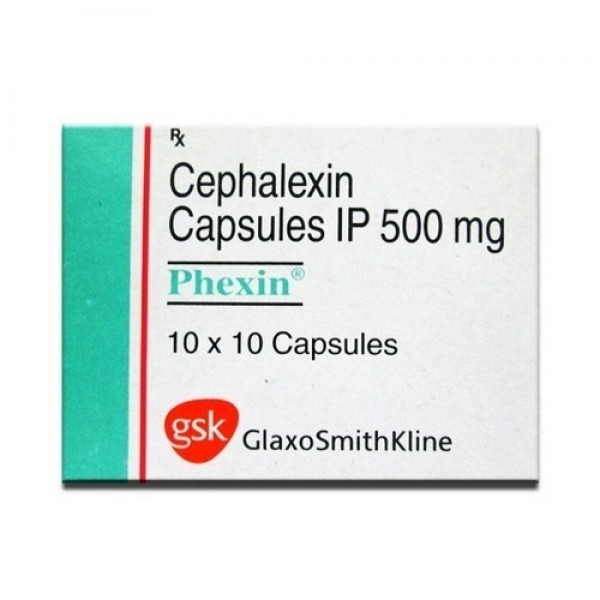 A blister pack and box of generic CEPHALEXIN 500mg Capsules