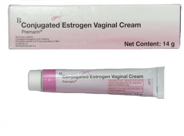 Box and tube of generic Conjugated Estrogen Vaginal Cream