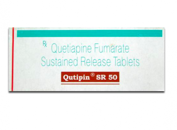 A box of Quetiapine XR 50mg Generic Tablets
