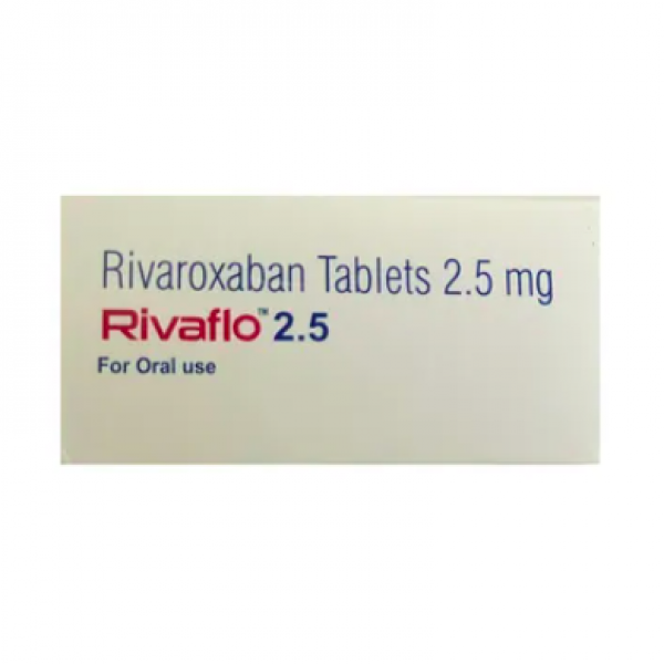 A box of Rivaroxaban 2.5mg Generic Tablets