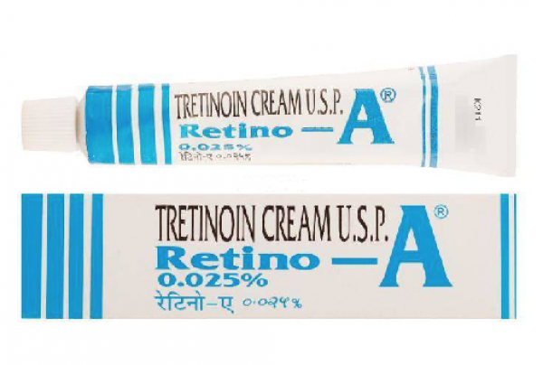 A box and a tube of Retin A Cream .025 percent cream of 20gm