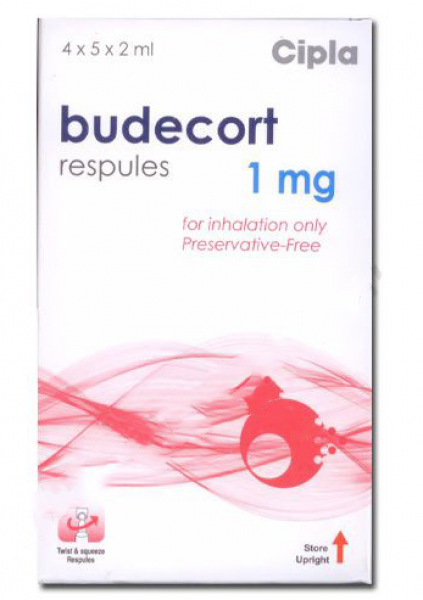 A box unit of generic Budesonide 1mg inhalation