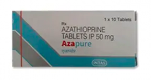 A box of generic Azathioprine 50mg Tablet