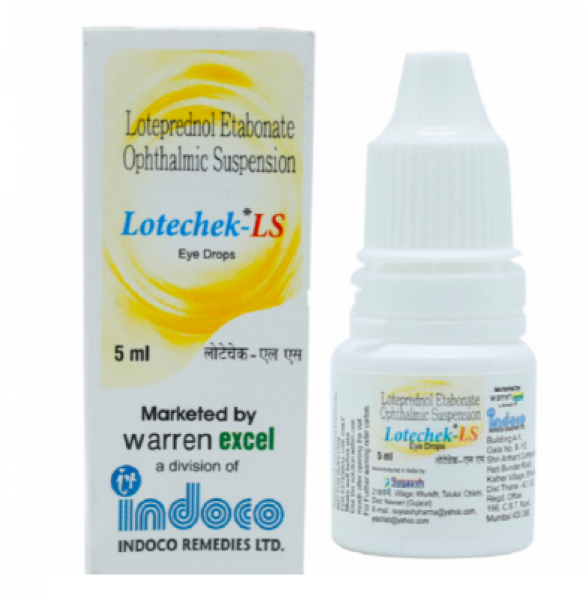 A box and a dropper of Loteprednol etabonate Generic Eye Drops