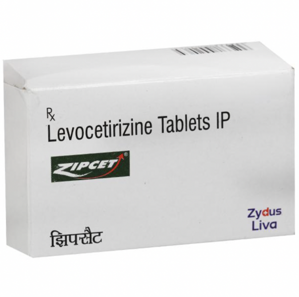A box and a blister of generic LEVOCETIRIZINE 5mg Tablets