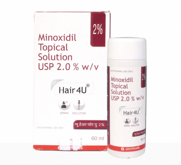A box and a bottle of minoxidil 2% Solution of 60ml