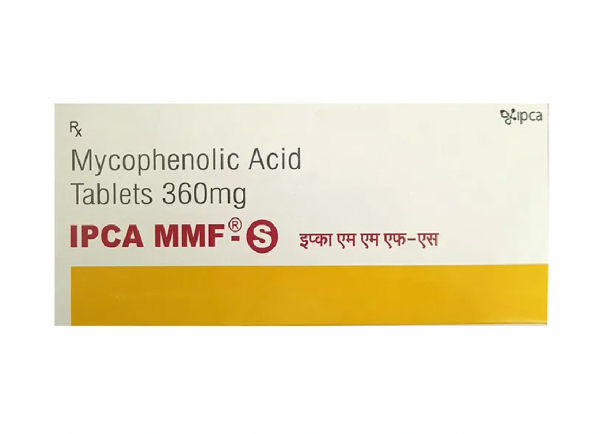 A box of generic Mycophenolate mofetil 360mg Tablet