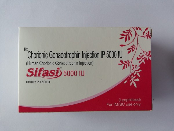 A box of generic HCG 5000IU (Highly Purified) 