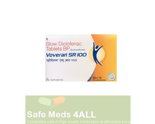 A box of Voltaren sr 100mg tablet - diclofenac sodium