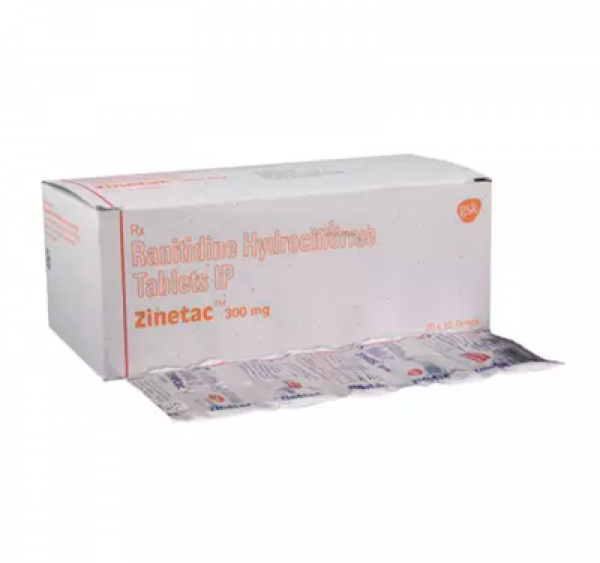 Box and Blister strip of generic ranitidine hydrochloride 300mg tablet