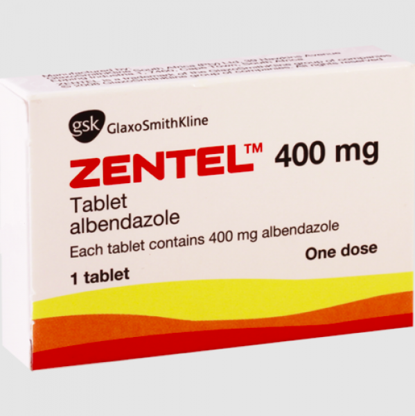 A box of Albenza 400 mg Generic Tablet